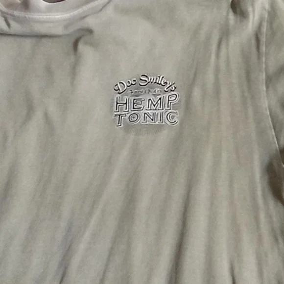 Crazy Shirts Presents Hemp Tonic Graphic T-Shirt - Tan Green - Picture 3 of 8